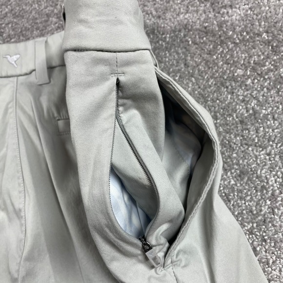 Bird Dogs Pants Mens 36x30 Chino Performance Stretch Office Flat Front Gray - Picture 4 of 13